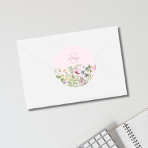 Roze Wildflower Floral gepersonaliseerd