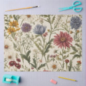  Roze Wildflower Greenery Decoupage Tissuepapier (Craft)