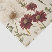  Roze Wildflower Greenery Decoupage Tissuepapier (Detail)