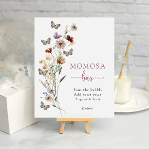Roze Wildflower Momosa Bar Poster