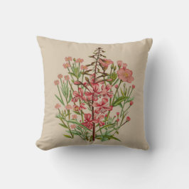 Roze Wildflower Pillow Kussen