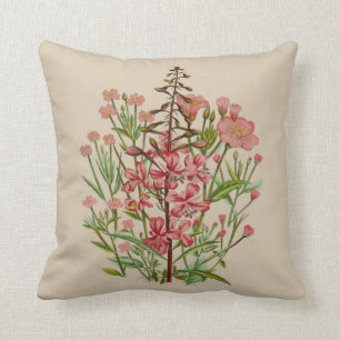 Roze Wildflower Pillow Kussen