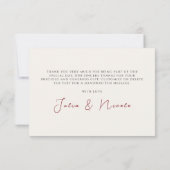 Roze Wildflower Roos Spring Garland Wedding (Achterkant)