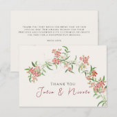 Roze Wildflower Roos Spring Garland Wedding (Voorkant / Achterkant)