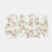 Roze Wildflower Roos Spring Garland Wedding Bedankdoosjes (Uitgevouwen)