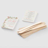 Roze Wildflower Roos Spring Garland Wedding Handwaaier (Niet-gemonteerd)