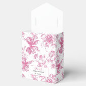 Roze Wildflower Tea Vrijgezellenfeest Bedankdoosjes (Geopend)