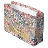 Roze Wildflower Waterverf Make-up Artiest Groot Cadeauzakje (Achterkant Gekanteld)