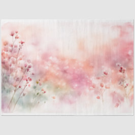 Roze Wildflower Weefselpapier Tissuepapier