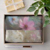 Roze Wildflowers Impressionist Schilderij Decoupag Tissuepapier (Geschenk)