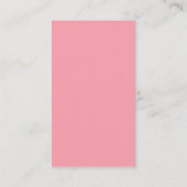 Roze Wildflowers Meisje Baby shower Luier Raffle Informatiekaartje (Achterkant)