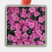 Roze william bloemen metalen ornament (Voorkant)