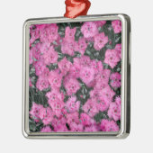 Roze william bloemen metalen ornament (Links)