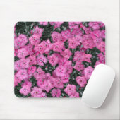 Roze william bloemen muismat (Met muis)
