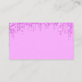 Roze wimpers glitter Visitekaartje (Achterkant)