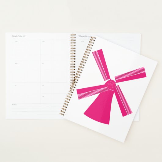 Roze windmolen planner (Display)