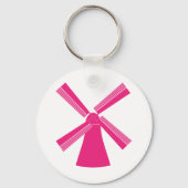Roze windmolen sleutelhanger (Voorkant)