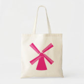 Roze windmolen tote bag (Voorkant)