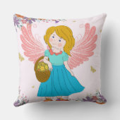 Roze Wings Decoratief Pillow Kussen (Achterkant)