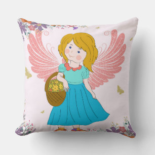 Roze Wings Decoratief Pillow Kussen