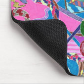 Roze winkel, Abstracte kunst Muismat (Hoek)