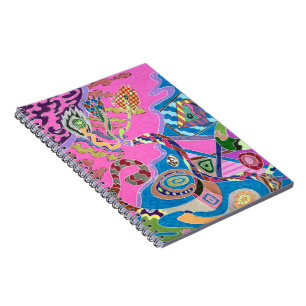 Roze winkel, Abstracte kunst Notitieboek
