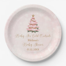 Roze Winter Baby het is koud buiten 