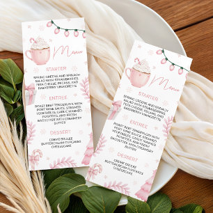Roze Winter Baby Shower Menu