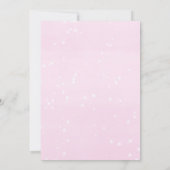 Roze Winter baby strooi het is koud buiten douche Kaart (Achterkant)