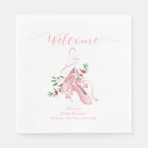 Roze Winter Ballerina Tutu Baby Shower Welkom 