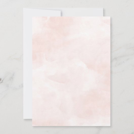 Roze Winter Beer Meisje Baby shower Kaart (Achterkant)