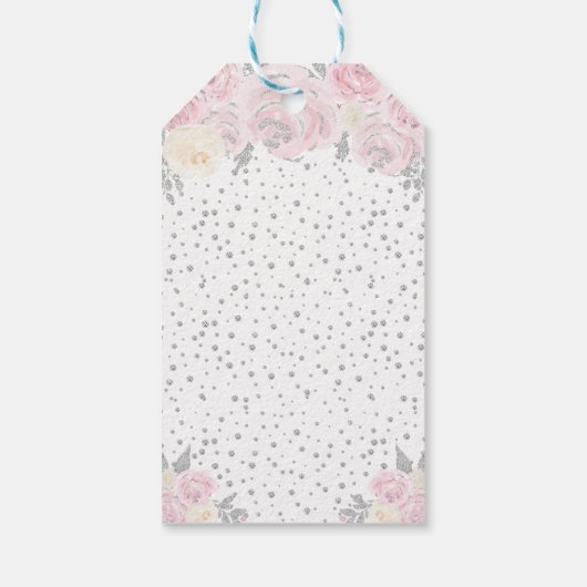 Roze Winter Blond Haar Prinses Zoet Zestien Cadeaulabel (Achterkant)