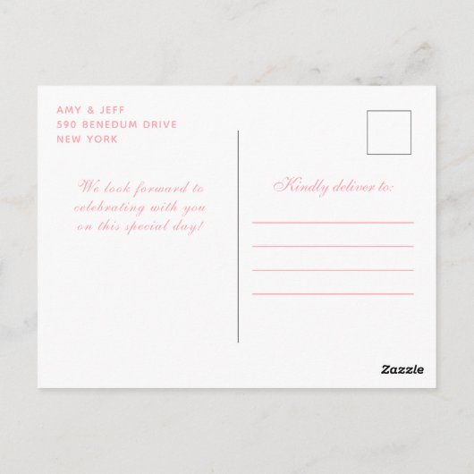 Roze Winter Donkere Huid Prinses Sweet Sixteen Briefkaart (Achterkant)