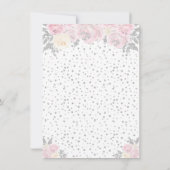 Roze Winter Donkere Huid Prinses Verjaardagsfeest Bedankkaart (Achterkant)