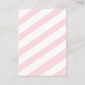 Roze Winter Kerst Baby shower Boeken voor Baby Informatiekaartje (Achterkant)
