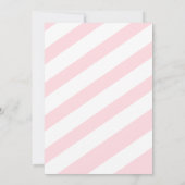 Roze Winter Kerstbomen Santa Baby shower Kaart (Achterkant)