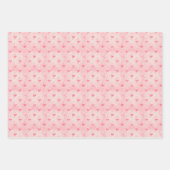 Roze Winter Kerstmis Inpakpapier Vel (Voorkant 3)