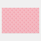 Roze Winter Kerstmis Inpakpapier Vel (Voorkant 2)