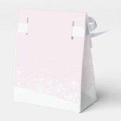 Roze Winter Koud Buiten Meisje Baby shower Bedankdoosjes (Achterkant)