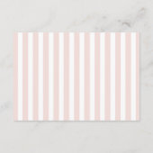 Roze Winter Luier Raffle Ticket Informatiekaartje (Achterkant)