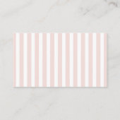 Roze Winter Luier Raffle Ticket Informatiekaartje (Achterkant)