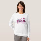 Roze Winter Maltese T-shirt (Voorkant volledig)