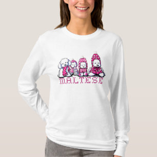 Roze Winter Maltese T-shirt