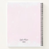 Roze Winter Mijn Zwangerschapspinguïn Journal Notitieboek (Achterkant)
