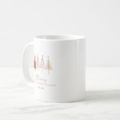 Roze Winter Onderland Meisje 1e Favoriet Koffiemok (Voorkant links)