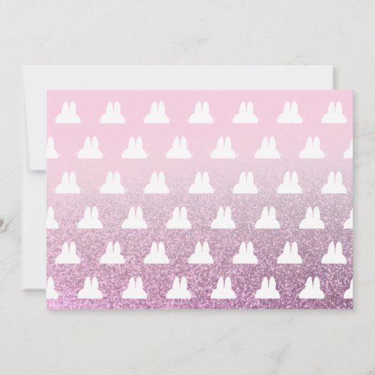 Roze Winter ONEderland 1e verjaardag foto Kaart (Achterkant)