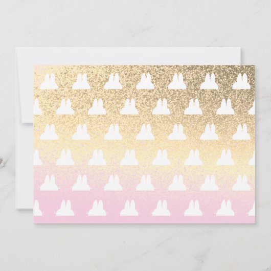 Roze Winter ONEderland 1e verjaardag Kaart (Achterkant)