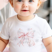 Roze Winter Onederland Zilver 1e verjaardag