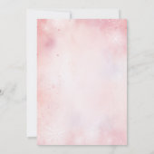 Roze Winter Polar Beer Sneeuwvlokken Verjaardagsfe Kaart (Achterkant)