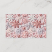 Roze Winter raden hoeveel Snoepjes Kaart (Achterkant)